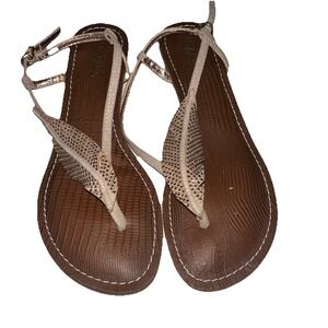 Carlos By Carlos Santana Womens Tandy  sparkly pewter, sandal 7.5M
